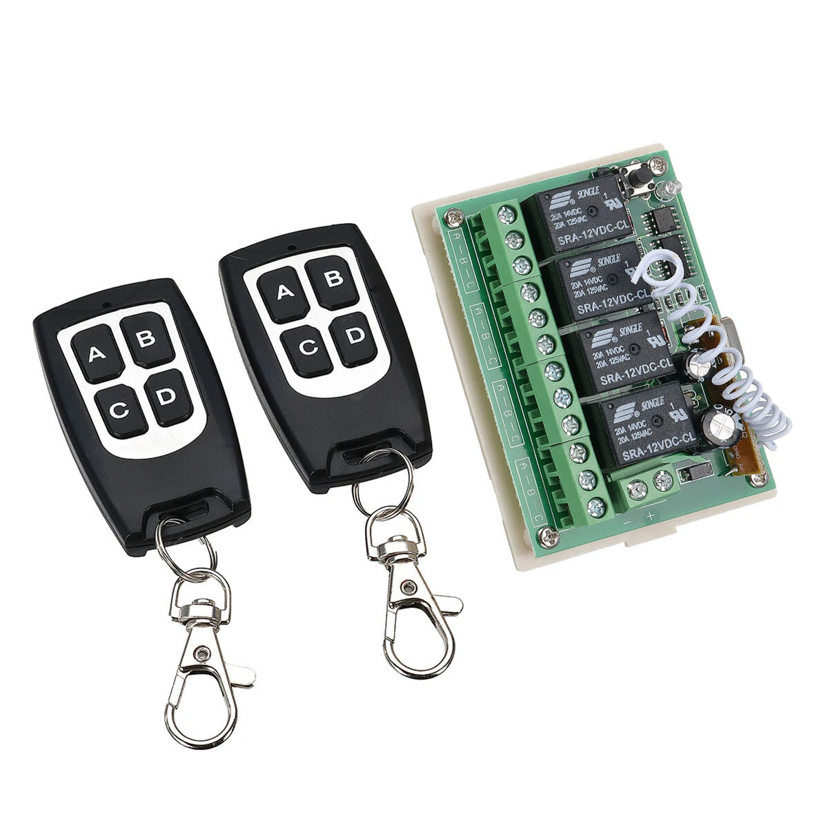 Geekcreit® 12V 4CH Channel 433Mhz Wireless Remote Control Switch With 2 Transmitter — Geekcreit