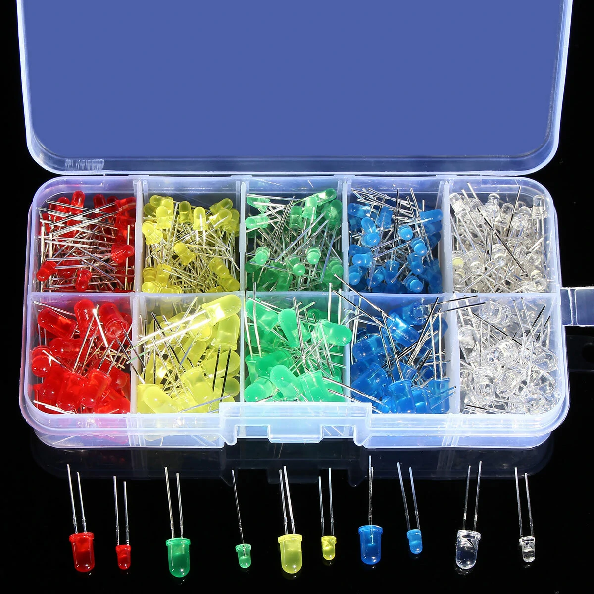 Geekcreit® 375pcs 3MM 5MM LED Light-emitting Diode Beads Resistance Lights Kits Bulb Lamp — view 5