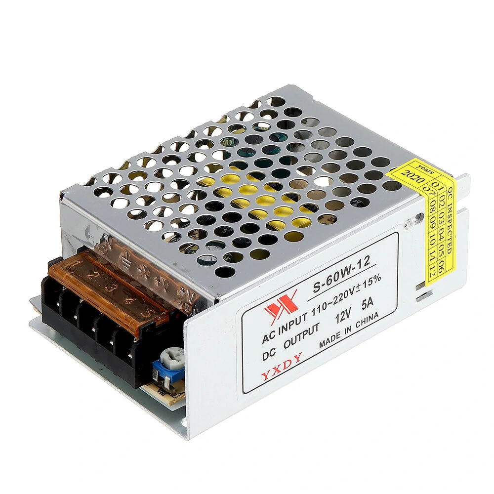 Geekcreit® AC 100-240V to DC 12V 5A 60W Switching Power Supply Module Driver Adapter LED Strip Light — view 2