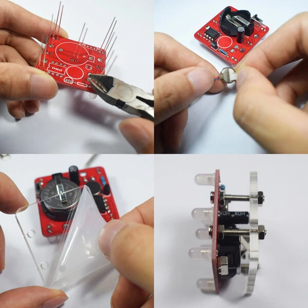 Geekcreit® DIY Shaking LED Dice Kit With Small Vibration Motor — view 10