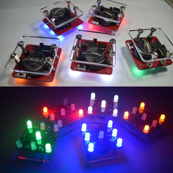 Geekcreit® DIY Shaking LED Dice Kit With Small Vibration Motor — view 3