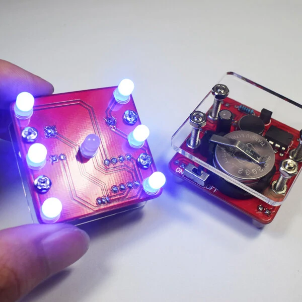 Geekcreit® DIY Shaking LED Dice Kit With Small Vibration Motor — view 7