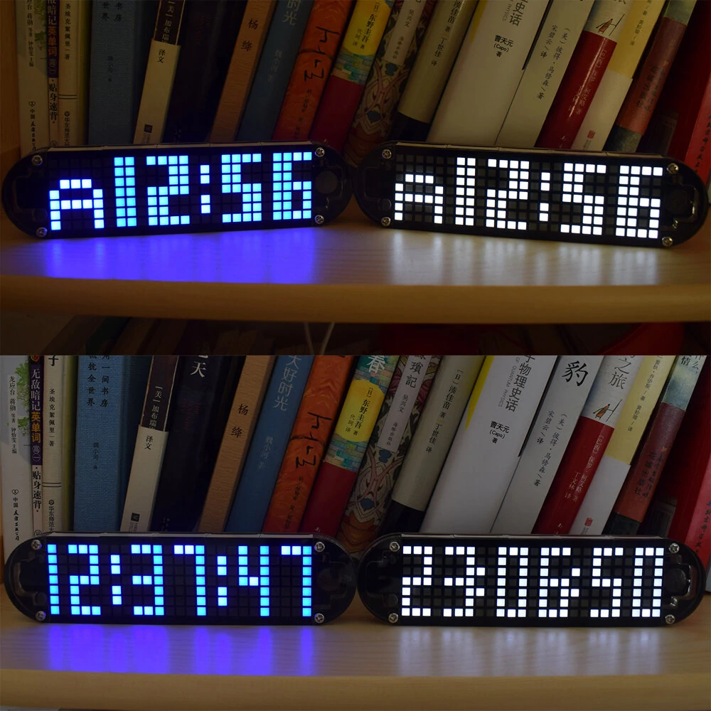 Geekcreit® DS3231 High Accuracy Multifunction LED Dot Matrix Animation Effects Clock DIY Kit — view 3