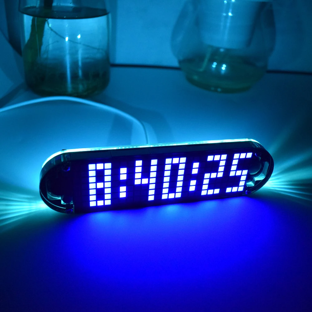 Geekcreit® DS3231 High Accuracy Multifunction LED Dot Matrix Animation Effects Clock DIY Kit — view 6