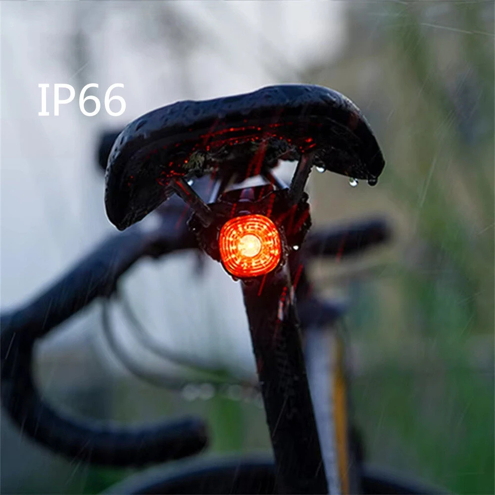 GIYO Smart Brake Sensing RGB Bicycle Taillight Waterproof Warning Flash Lamp USB Charge Bike Rear Light for Outdoor MTB Night Riding Safting — view 9