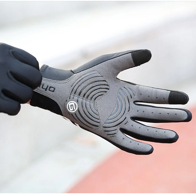Giyo Wind Breaking Cycling Full Finger Gloves Touch Screen Anti-slip Bicycle Fabric Mittens MTB Road Bike Long Glove — view 7