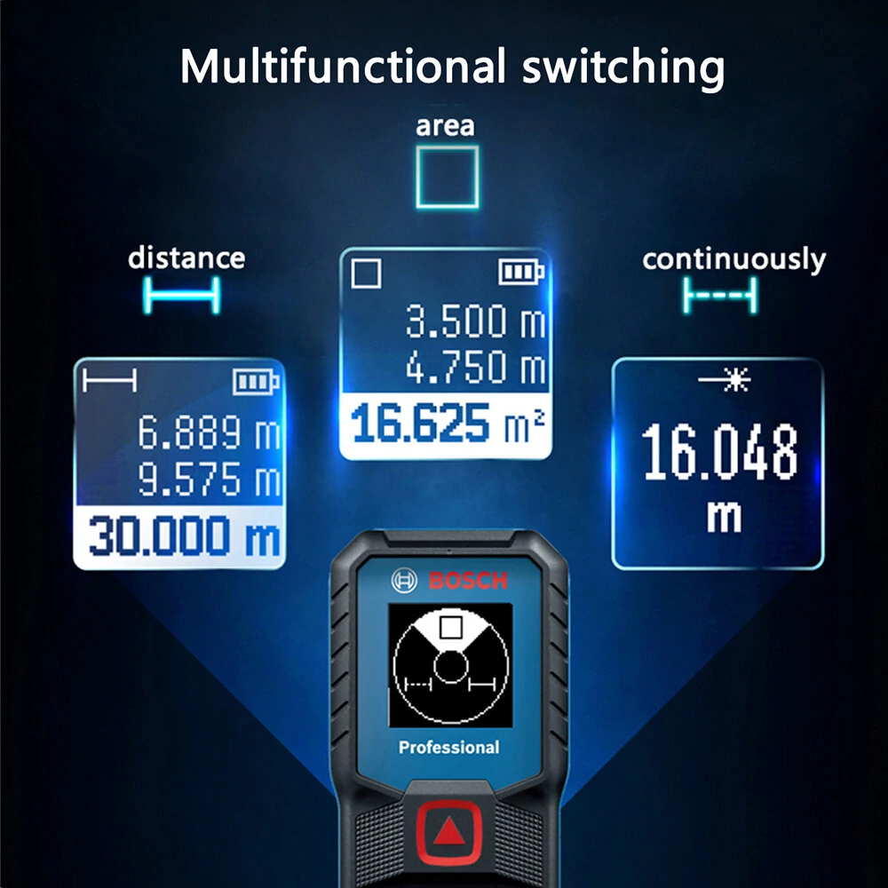 GLM 30-23 Professional Laser Distance Meter 0.15-30m Range ±1.5mm Accuracy Multi-Unit Compact Precision Tool High-Quality Measurement — view 6