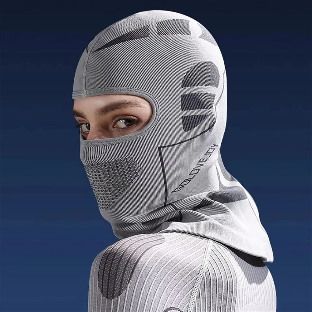 Golovejoy 1pcs Winter Cycling Balaclava Outdoor Skiing Motorcycle Warm Headwear Neck Face Protector Hiking Climbing Windproof Breathable Mask — view 10