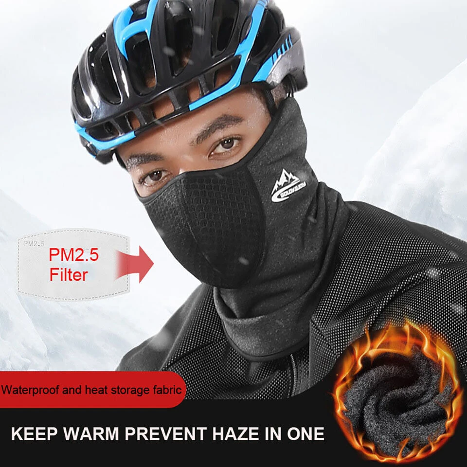 Golovejoy Winter Breathable Windproof Anti-smog Cycling Mask Warm Ear Protection Neck Cover for Outdoor Sports Skiing — view 2