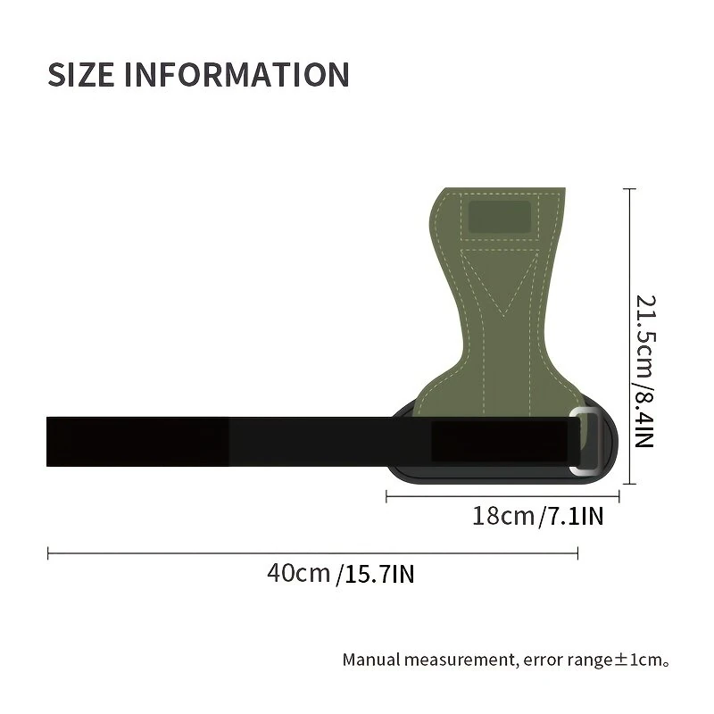 GOUNOD 1Pair Cowhide Sports Fitness Non-slip Palm Wrist Protection Grip Pads for Gym Weightlifting Training Dumbbell Pull-Up — view 11