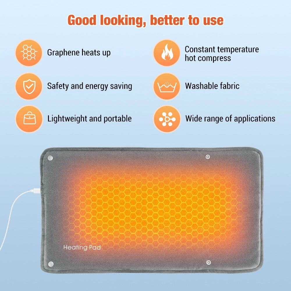 Graphene Heating Pad Intelligent Constant Warmth Hand And Leg Warmer Waist And Back Hot Compress Electric Heating Blanket — view 4