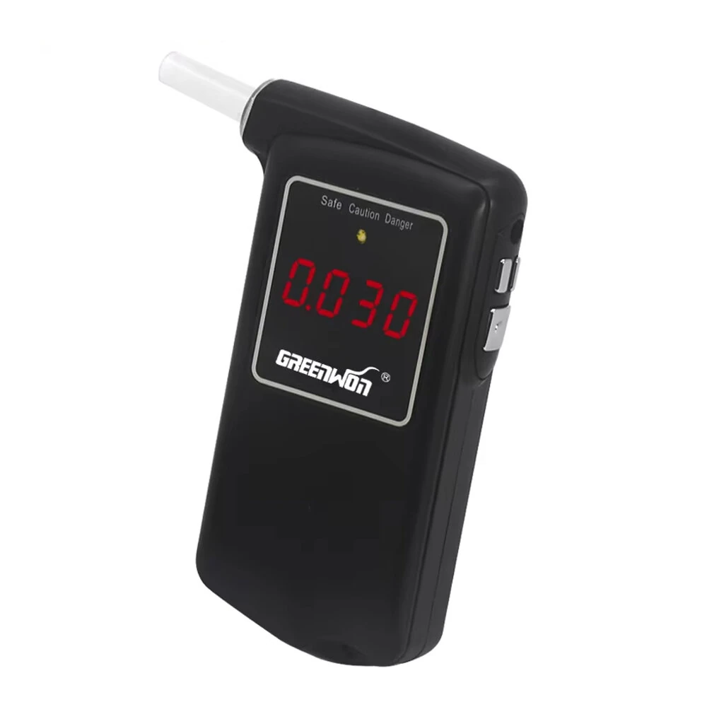 GREENWON AT-858S Portable Breathalyzer Digital Breath Alcohol Tester Use at Car Home — GREENWON