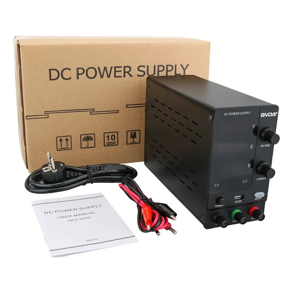 GVDA Digital DC Power Supply Adjustable DC Regulated Switchable Laboratory Bench Power Source Stabilizer Voltage Regulator — view 5