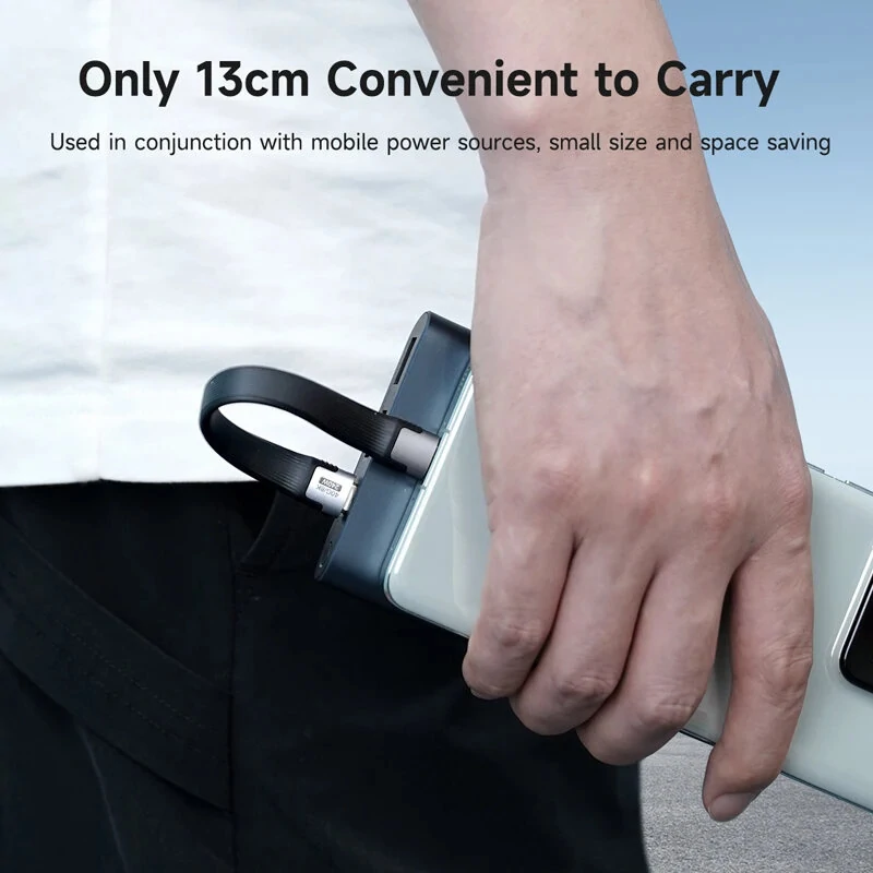 Hagibis USB4 Data Cable 40Gbps USB C to C Short Cable PD 240W 8K 60Hz for TB3/4 15 Pro Max SSD Power Bank — view 3