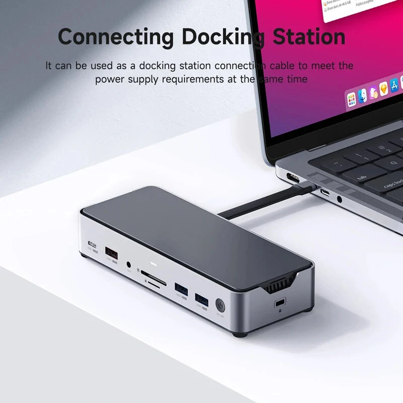 Hagibis USB4 Data Cable 40Gbps USB C to C Short Cable PD 240W 8K 60Hz for TB3/4 15 Pro Max SSD Power Bank — view 6