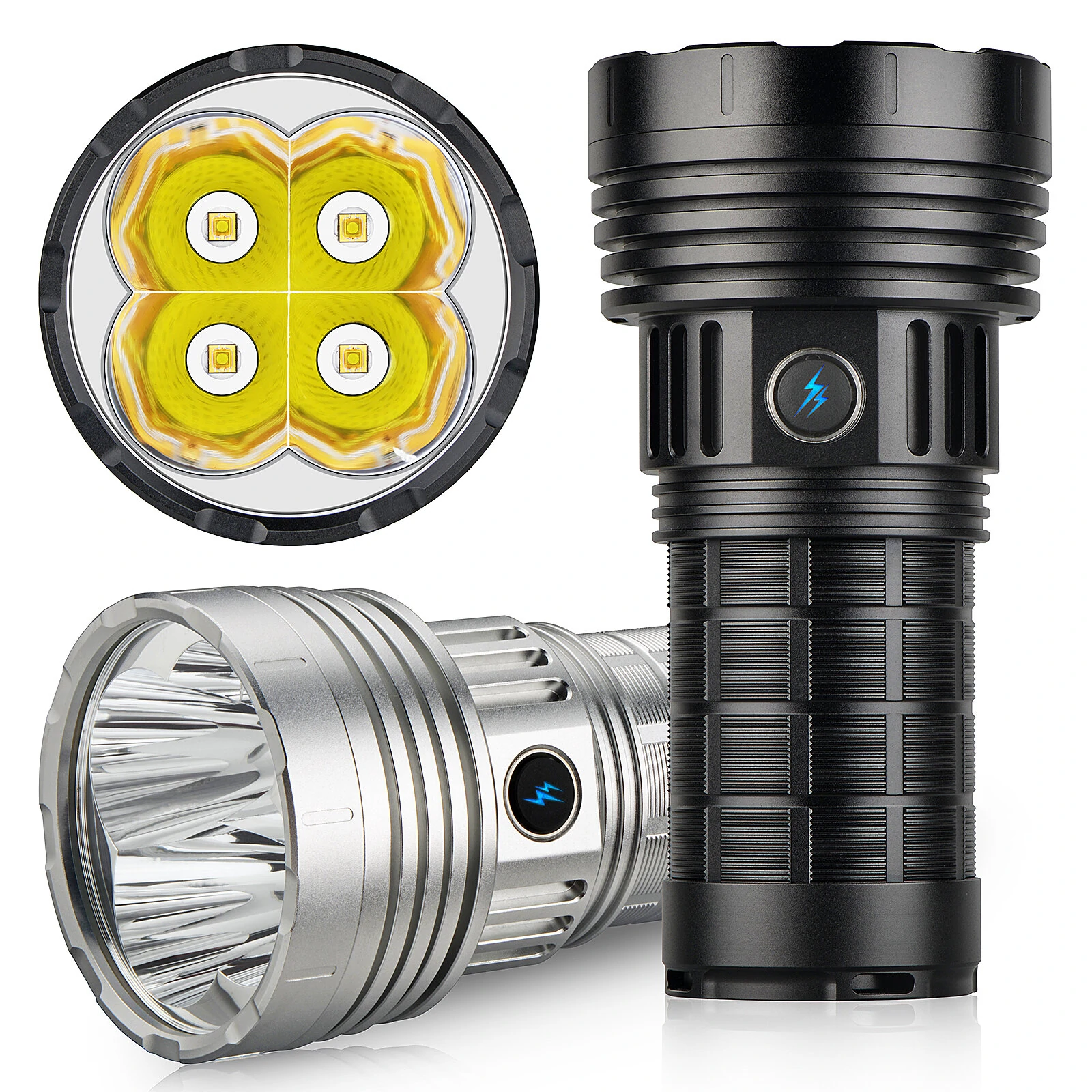 HAIKELITE HG50 4*G50 LED High Powered 21700 Flashlight Type-C Rechargeable Powerful Portable LED Torch for Outdoor Hiking Camping Hunting Fishing — view 2