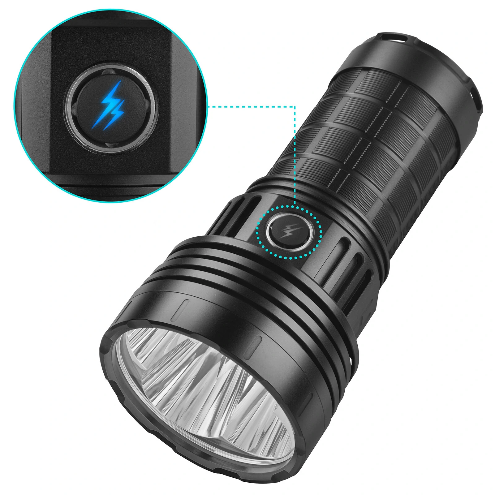 HAIKELITE HG50 4*G50 LED High Powered 21700 Flashlight Type-C Rechargeable Powerful Portable LED Torch for Outdoor Hiking Camping Hunting Fishing — view 7