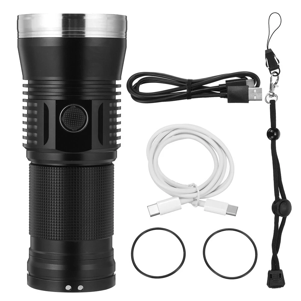 HAIKELITE HK07 XPH50.2 23000LM 6500K 7 LED Flashlight Super Bright 6 Modes Type-C Charging Searchlight Power Bank — view 10