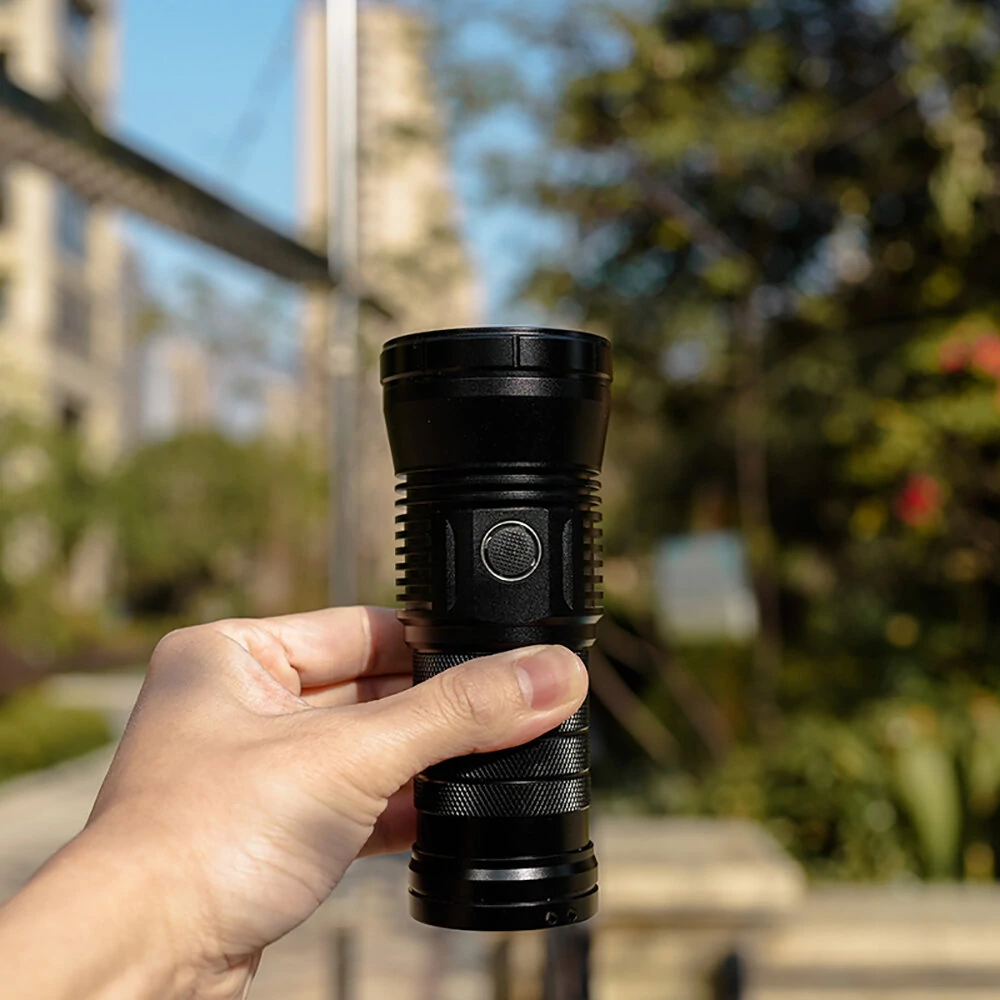 HAIKELITE HK90S G90 5000LM High Lumen LED Flashlight 1100M Long Shoot LED Torch Powered By 18650 Battery — view 7
