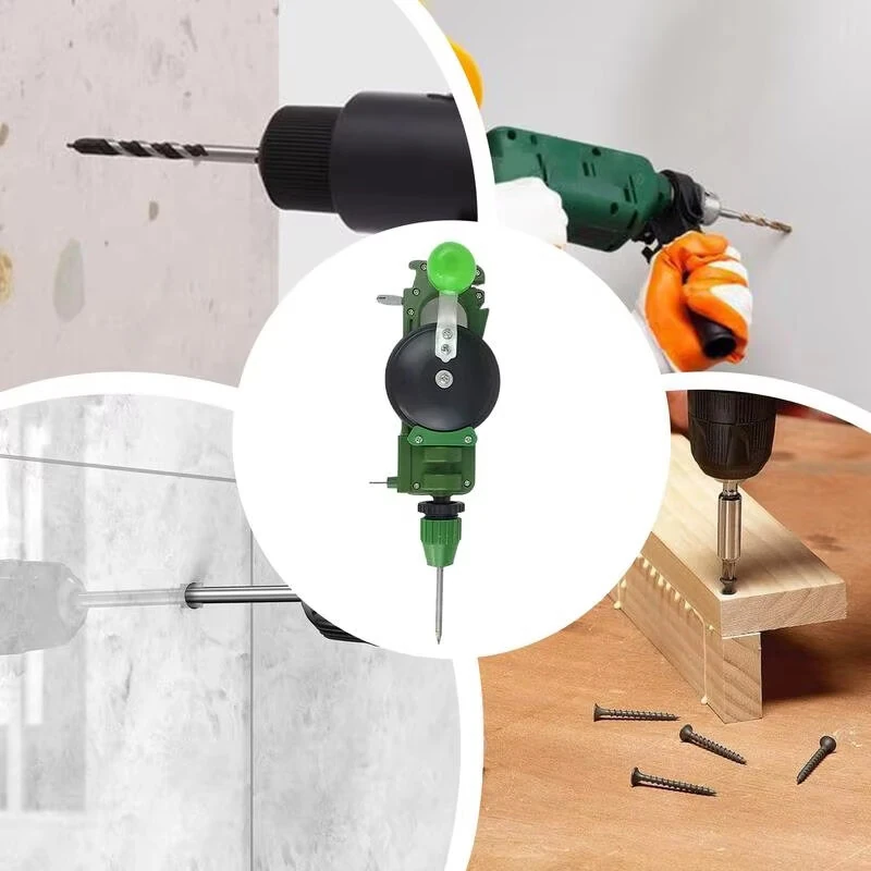 Hand Crank Hole Puncher Manual Drill Multi Purpose Tool for Wood Glass Sharpening Lightweight Portable Metal ABS Construction — view 6