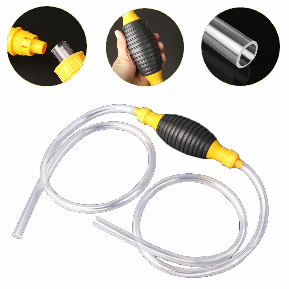 Hand Fuel Pump Car Fuel Tank Sucker Oil Transfer Fuel Pump Petrol Diesel Liquid Manual Pump Syphon Fuel Saver for Gas Gasoline — view 2