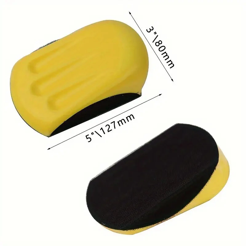 Hand Sanding Sticky Disc Polishing Disc Self-adhesive Flocking Sandpaper Disc Polishing Disc Portable Polishing Disc Sanding Block — view 7
