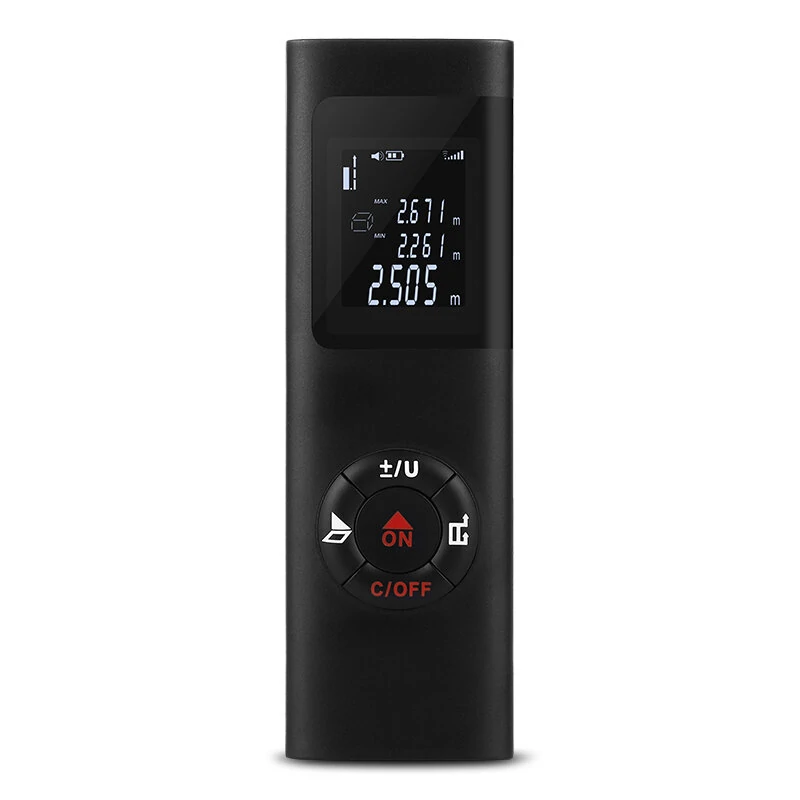 Handheld Electronic 40M Laser Distance Meter Mini Laser Rangefinder Laser Tape m/in/ft IP54 Waterproof LCD Display with Backlight — view 4