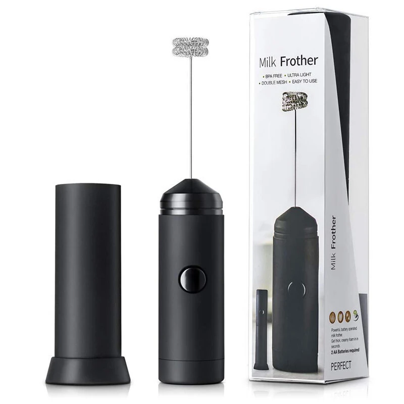 Handheld Milk Frother Automatic Electric Cream Mixer Handheld Egg Mixer Portable Foam Maker Compact Whisk Drink Mixer Mini Foamer for Cappuccino Coffee — view 11