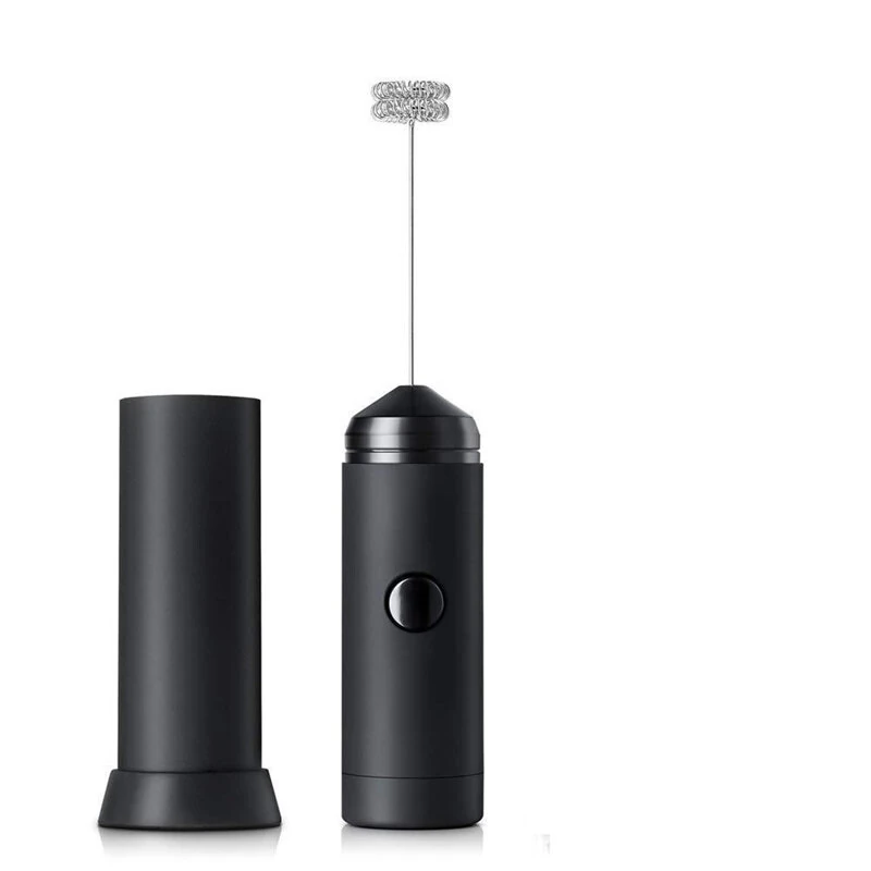 Handheld Milk Frother Automatic Electric Cream Mixer Handheld Egg Mixer Portable Foam Maker Compact Whisk Drink Mixer Mini Foamer for Cappuccino Coffee — view 3