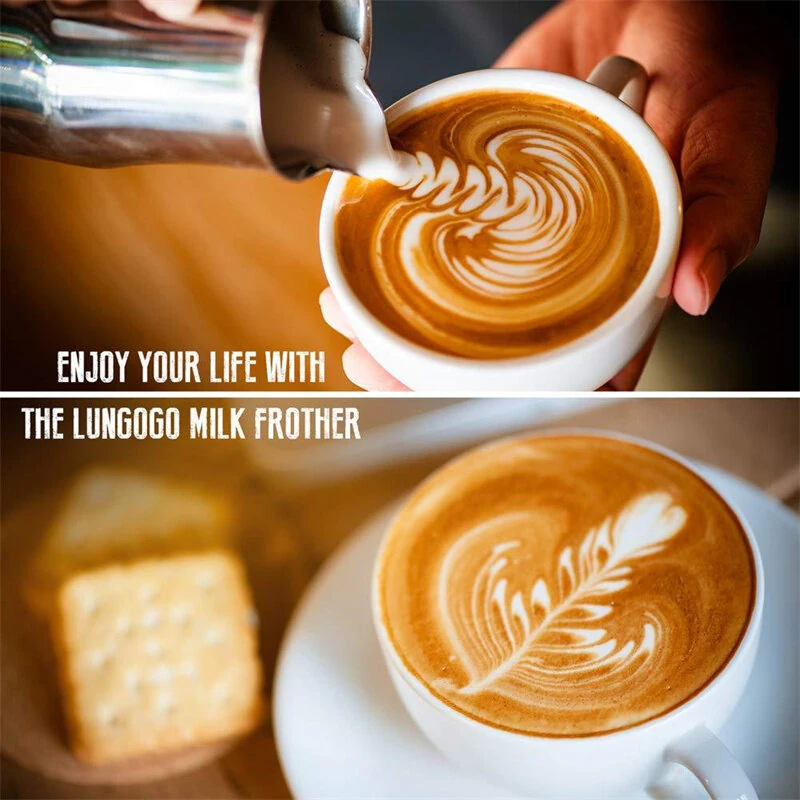 Handheld Milk Frother Automatic Electric Cream Mixer Handheld Egg Mixer Portable Foam Maker Compact Whisk Drink Mixer Mini Foamer for Cappuccino Coffee — view 6