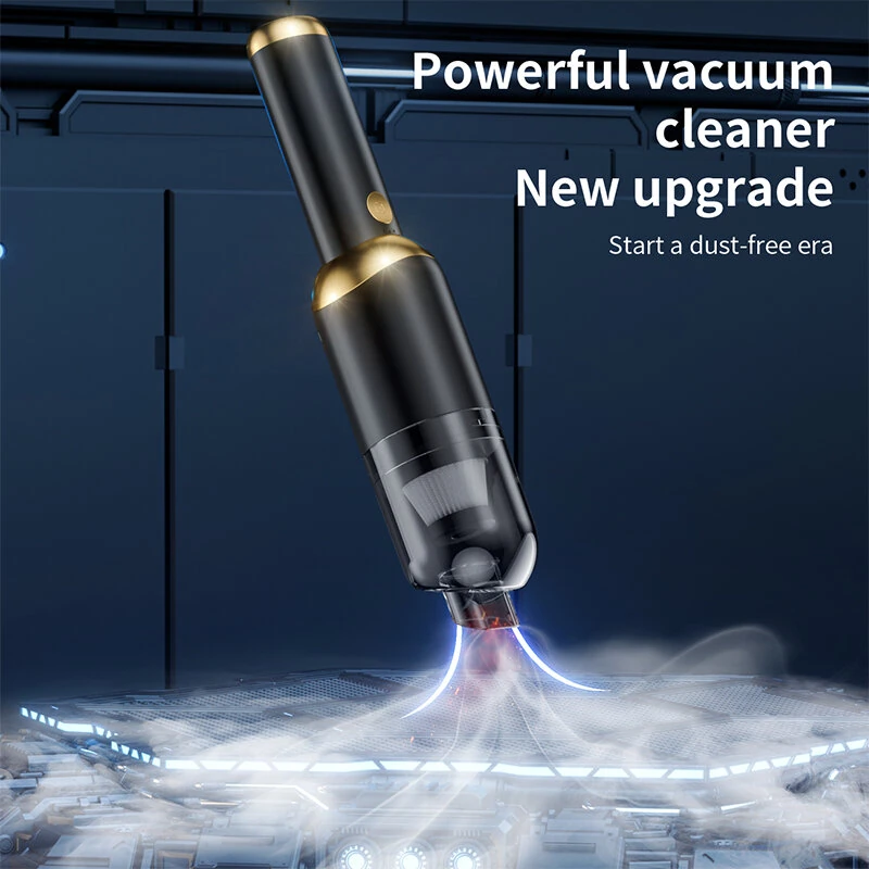 Handheld Vacuum Cleaner P9 Car Vacuum Cleaner 6000mah Wireless Mini Portable Household Multi-Functional with Flashlight, USB Rechargeable Vacuum Cleaner — view 4