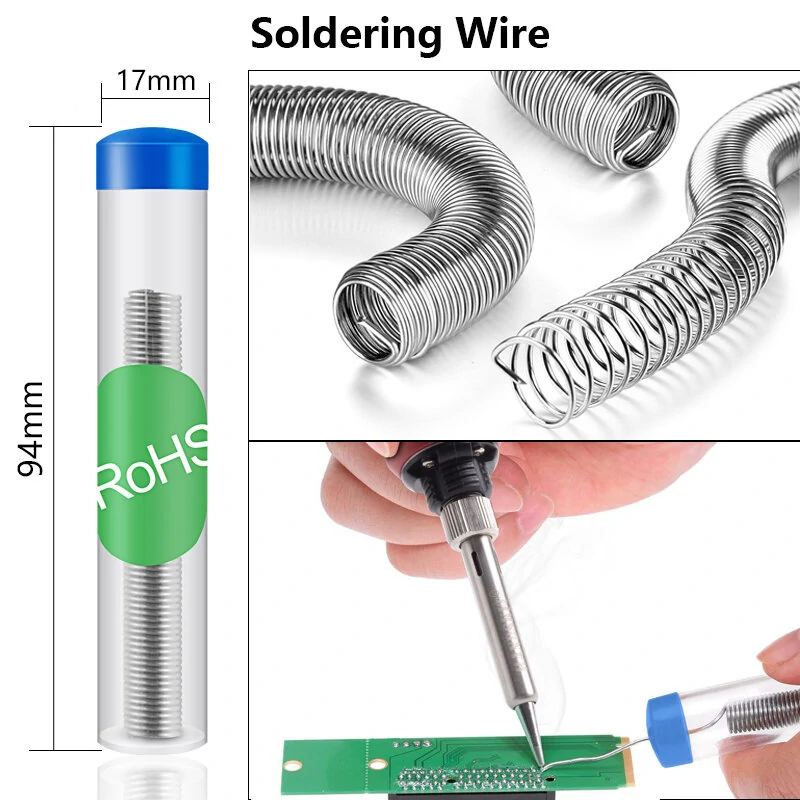 Handskit 90W LED Digital Soldering Iron Kit 110V/220V Adjust Temperature Electrical Soldering Iron 4 Wire Core Welding Tools — view 9