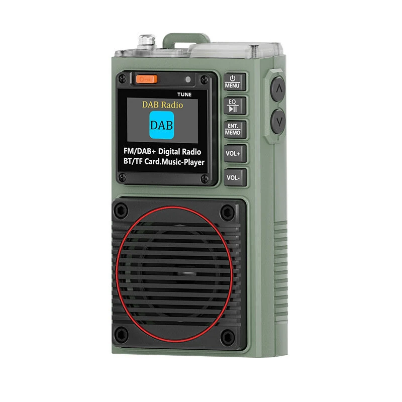 Hanrongda HRD-787DAB Portable DAB Radio FM Bluetooth Digital Radio with MP3 Playback Support TF Card Playback Radios