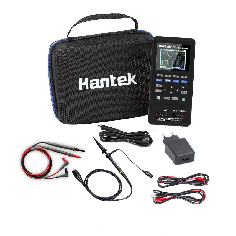 Hantek 3in1 Digital Oscilloscope+Waveform Generator+Multimeter Portable USB 2 Channels 40mhz 70mhz LCD Display Test Meter Tools Ultra-low Power Design With Large-capacity lithium Battery One-key AUTO — view 3