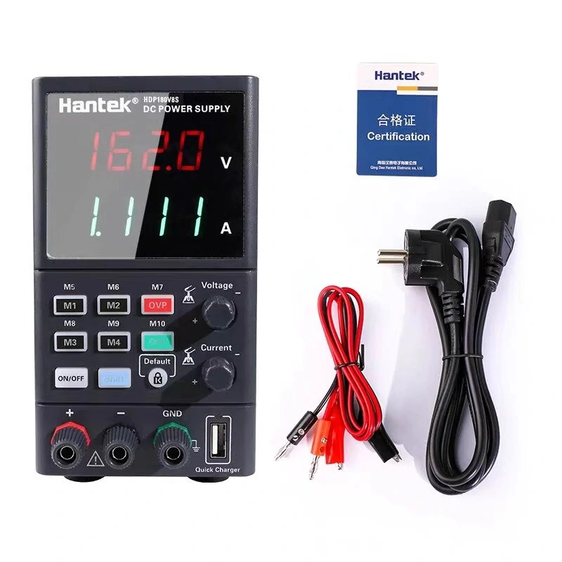 Hantek HDP1160V4S DC Power Supply Four-Digit Display Versatile USB Charging Over Protection Safety Features 0~160V/0~8A Output Perfect for Electronics Testing and Repairing — view 3
