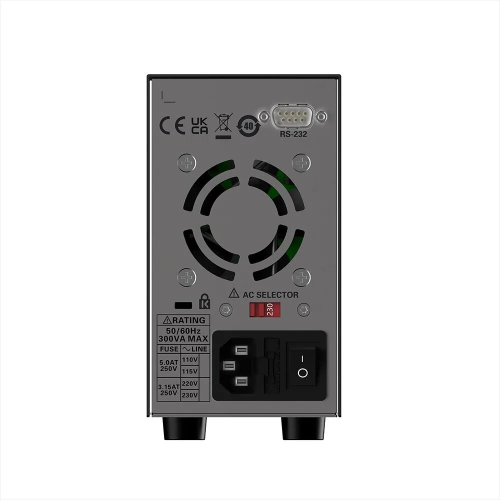 Hantek HDP180V8S DC Power Supply with Four-Digit Display USB Quick Charging Function AC 230/115V Switch 0-160V Output Voltage Overload and Overheat Protection Portable Design — view 3