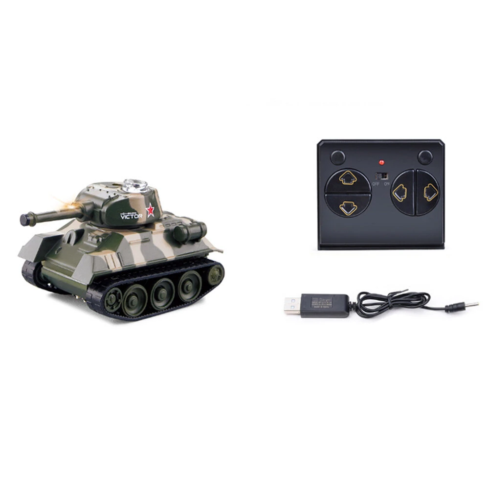 Happy Cow 777-215 2.4G Mini RC Car Army Battle Infrared Tank with LED Light RTR Remote Control Vehicles Models Toys — view 11