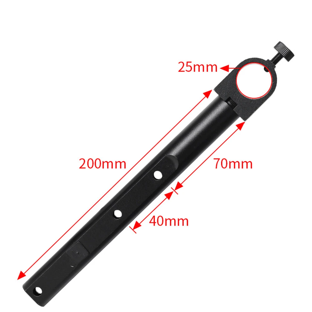 HAYEAR Microscope Accessories Set Microscope Stand Ring Adapter Monocular Lens Holder Compatible 25mm 32mm 50mm Metal Industrial Stereo Microscope Precision Focusing Adjustable Arm Display Mount — view 3
