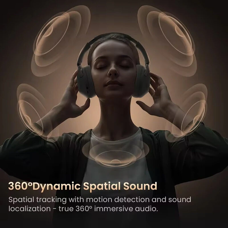 HAYLOU S40 ANC Wireless Headphone bluetoth V6.0 Headset 50dB Noise Canceling LDAC Hi-Res 3D Spatial Audio Dual Drivers Over Ear Headphones with Mic — view 4