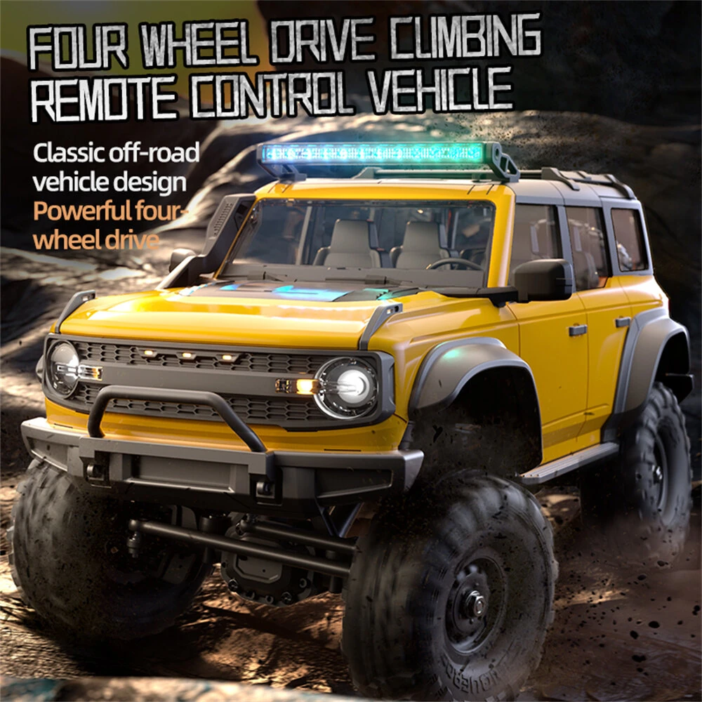 HB Toys RTR R1601/2/3 1/16 2.4G 4WD RC Car Full Proportional Rock Crawler LED Light Off-Road Climbing Truck Vehicles Models Toys — view 4