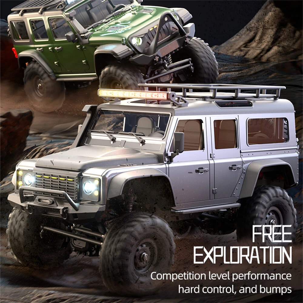 HB Toys RTR R1601/2/3 1/16 2.4G 4WD RC Car Full Proportional Rock Crawler LED Light Off-Road Climbing Truck Vehicles Models Toys — view 5