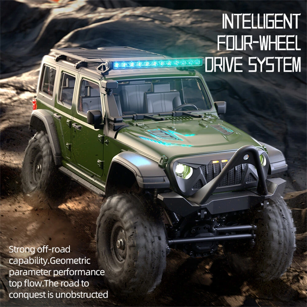 HB Toys RTR R1604/5/6 1/16 2.4G 4WD RC Car Full Proportional Rock Crawler LED Light Off-Road Climbing Truck Vehicles Models Toys — view 5