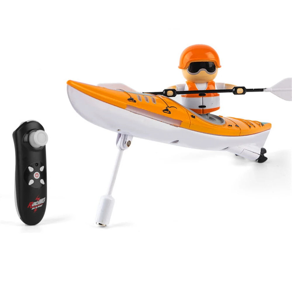 HC 810 RTR 2.4G RC Boat Colorful Paddle Remote Control Rowing LED Lights 360 Driving Dual Modes Waterproof Ship Underwater Balance Vehicles Models Toys — view 4