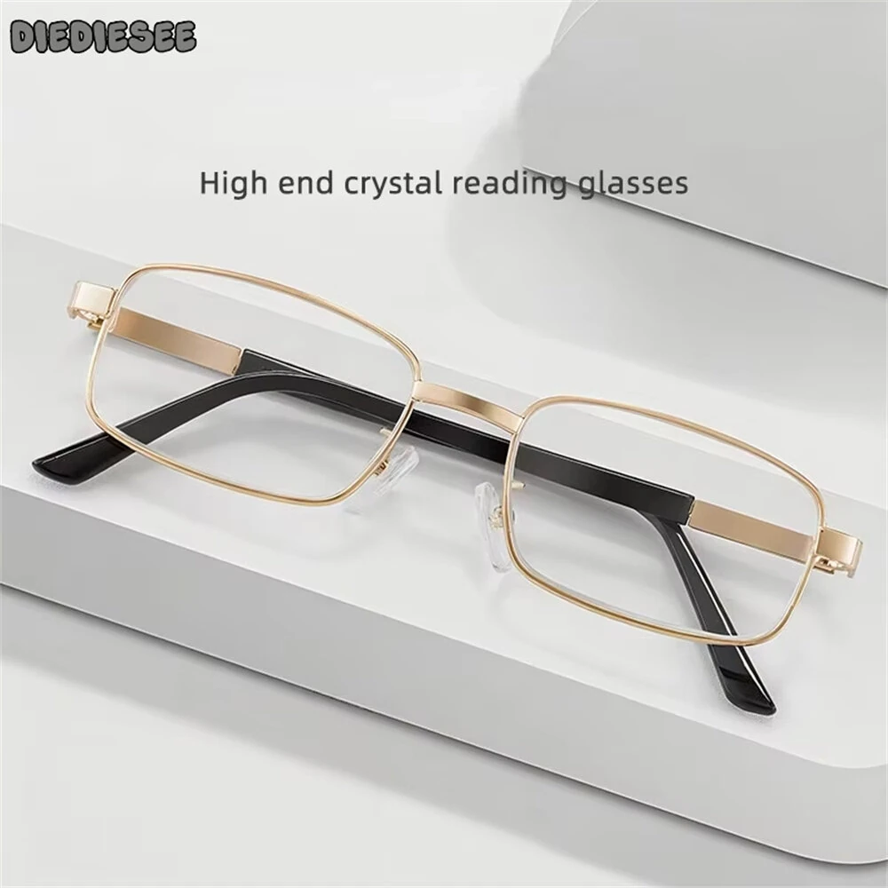HD Anti-glare Reading Glasses for Men Women Scratch-resistant Comfy Crystal Presbyopia Glasses — view 2