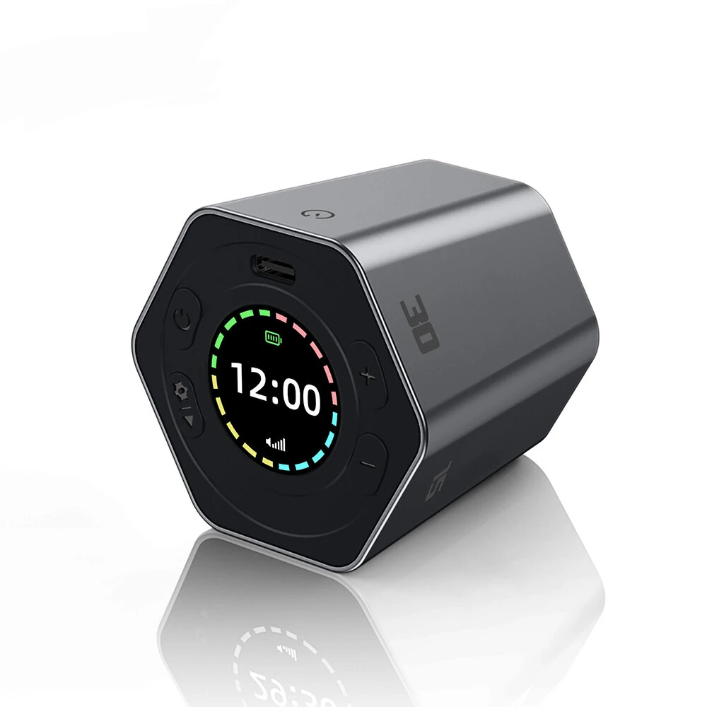 Hexagon Digital Clock Timer Magnet Cube Timer Kitchen Hexagon Flip Timer for Study Cooking Training Easy to Use Magnetic — view 3