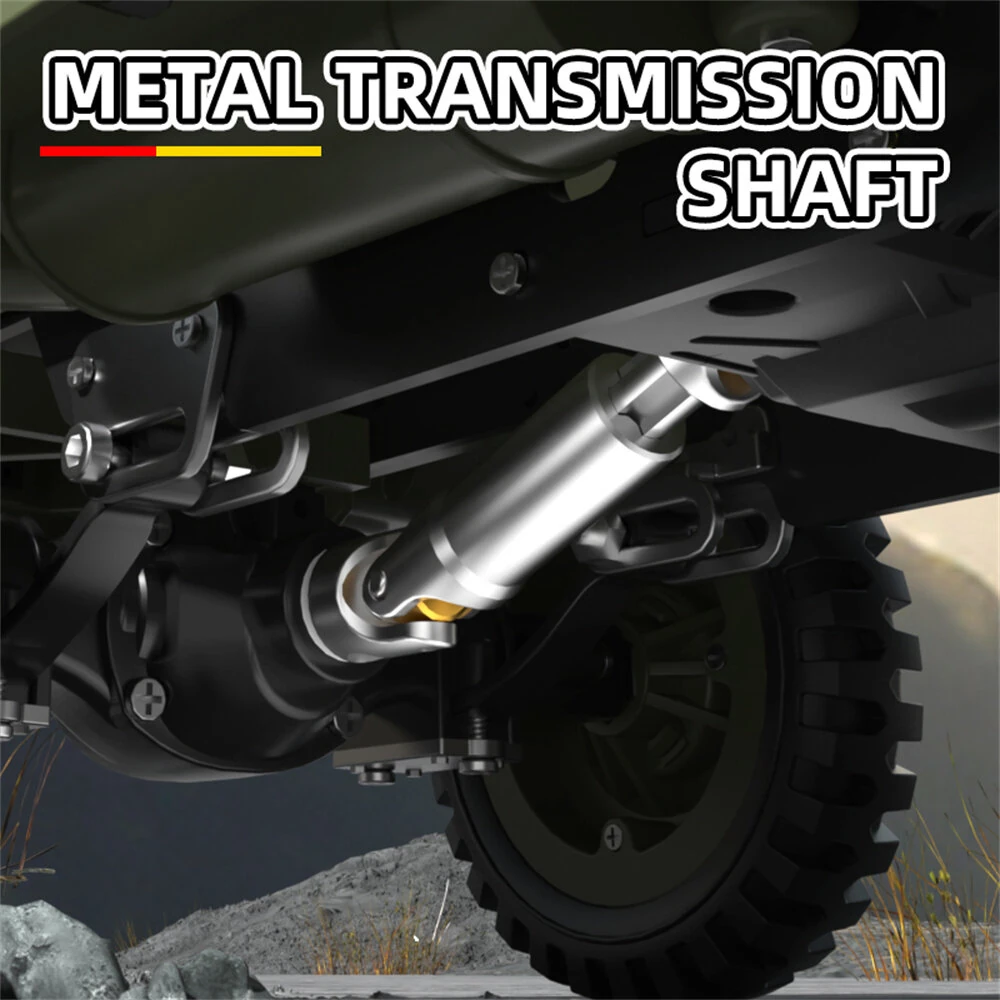 HG TRASPED HG4-58 RTR 1/14 2.4G 4WD RC Car Willys Military Truck for Jeep Off-Road Climbing LED Light Sound Winch Two Speed Metal Frame Rock Crawler Full Proportional Vehicles Models Toys — view 10