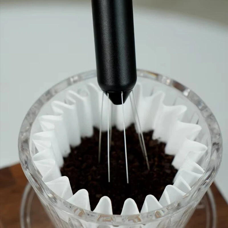 HiBREW Espresso Distribution Tool with Retractable Needles Magnetic Return Stainless Steel Needles Corrosion-resistant — view 5