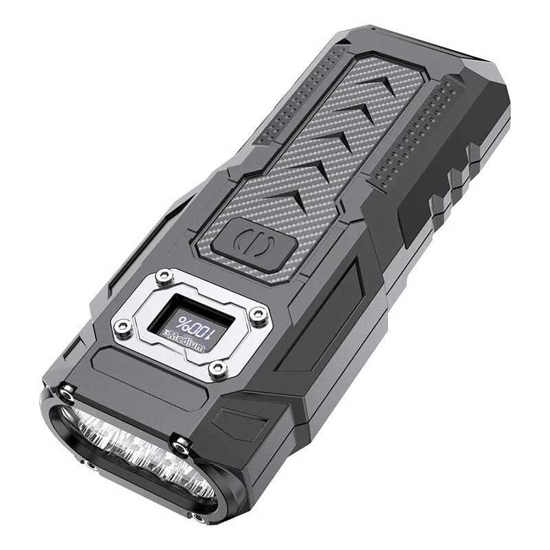 High-Powerful Type-C Rechargeable Flashlight Super Bright Beam Distance Built-in Battery Portable Work Light — High-Powerful