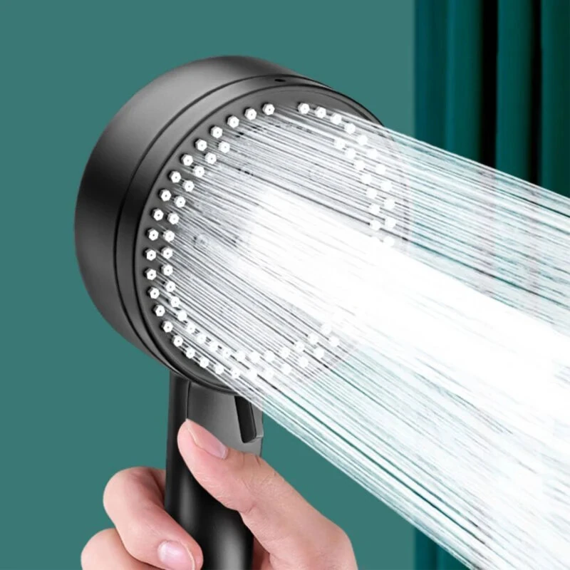 High Pressure 8 Modes Boosted Shower Head Portable Rainfall Hoses Bathroom Bracket Bathroom Sets — Pricio
