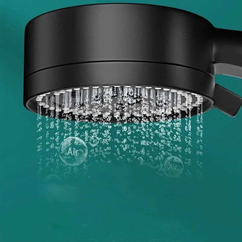 High Pressure  8 Modes Boosted Shower Head Portable Rainfall Hoses Bathroom Bracket Bathroom Sets — view 6